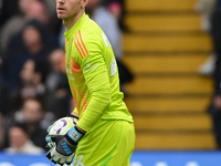 Matz Sels is the Nottingham Forest goalkeeper during the Premier League match between Chelsea and Nottingham Forest at Stamford Bridge in Lo...