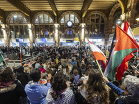 Hundreds of protesters flocked Amsterdam Centraal, the main central railway station and held a sit-in Pro-Palestine protest. A rally to mark...