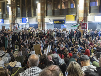 Hundreds of protesters flocked Amsterdam Centraal, the main central railway station and held a sit-in Pro-Palestine protest. A rally to mark...