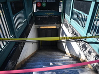 A subway conductor is stabbed several times at Utica Avenue subway station in the Crown Heights section of Brooklyn, New York, United States...