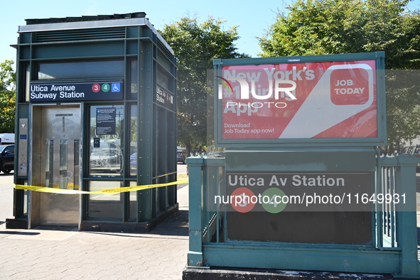 A subway conductor is stabbed several times at Utica Avenue subway station in the Crown Heights section of Brooklyn, New York, United States...