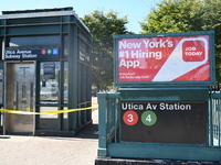 A subway conductor is stabbed several times at Utica Avenue subway station in the Crown Heights section of Brooklyn, New York, United States...