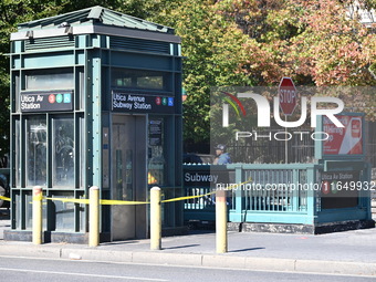 A subway conductor is stabbed several times at Utica Avenue subway station in the Crown Heights section of Brooklyn, New York, United States...