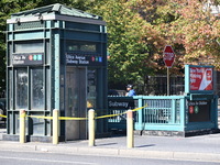 A subway conductor is stabbed several times at Utica Avenue subway station in the Crown Heights section of Brooklyn, New York, United States...