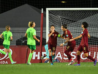 Manuela Giugliano of A.S. Roma Femminile celebrates after scoring the goal of 1-0 during Group A - Day 1 - UEFA Women's Champions League 202...