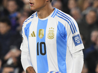 Paulo Dybala of Argentina participates in a match between Argentina and Chile at Estadio Mas Monumental Antonio Vespucio Liberti in Buenos A...