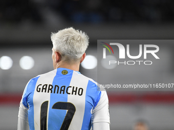 Alejandro Garnacho of Argentina participates in a match between Argentina and Chile at Estadio Mas Monumental Antonio Vespucio Liberti in Bu...