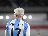 Alejandro Garnacho of Argentina participates in a match between Argentina and Chile at Estadio Mas Monumental Antonio Vespucio Liberti in Bu...