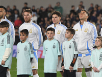 In Buenos Aires, Argentina, on September 5, Alexis Mac Allister, Julian Alvarez, and Enzo Fernandez of Argentina participate in the national...