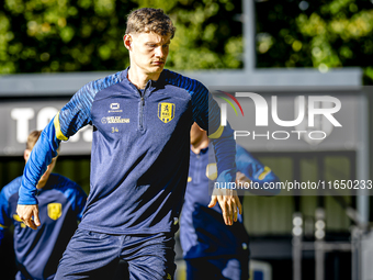 RKC player Luuk Wouters trains at the Mandemakers Stadium for the Dutch Eredivisie season 2024-2025 in Waalwijk, Netherlands, on October 8,...