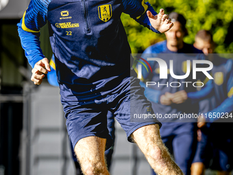 RKC player Tim van der Loo trains at the Mandemakers Stadium for the Dutch Eredivisie season 2024-2025 in Waalwijk, Netherlands, on October...