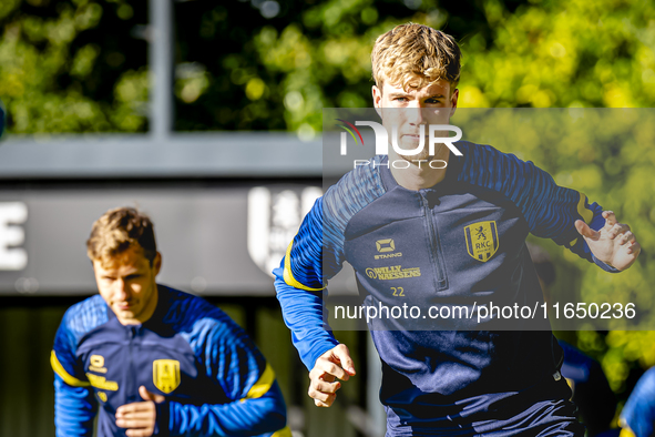 RKC player Tim van der Loo trains at the Mandemakers Stadium for the Dutch Eredivisie season 2024-2025 in Waalwijk, Netherlands, on October...