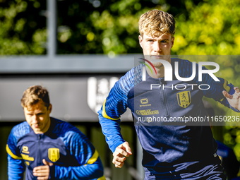 RKC player Tim van der Loo trains at the Mandemakers Stadium for the Dutch Eredivisie season 2024-2025 in Waalwijk, Netherlands, on October...