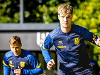 RKC player Tim van der Loo trains at the Mandemakers Stadium for the Dutch Eredivisie season 2024-2025 in Waalwijk, Netherlands, on October...