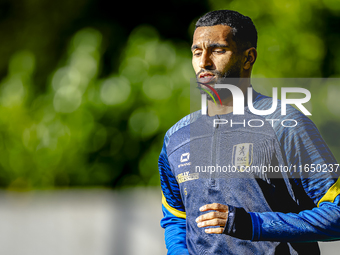 RKC player Yassin Oukili trains at the Mandemakers Stadium for the Dutch Eredivisie season 2024-2025 in Waalwijk, Netherlands, on October 8,...