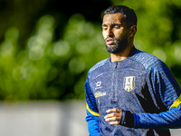 RKC player Yassin Oukili trains at the Mandemakers Stadium for the Dutch Eredivisie season 2024-2025 in Waalwijk, Netherlands, on October 8,...