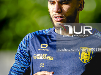 RKC player Faissal Al Mazyani trains at the Mandemakers Stadium for the Dutch Eredivisie season 2024-2025 in Waalwijk, Netherlands, on Octob...