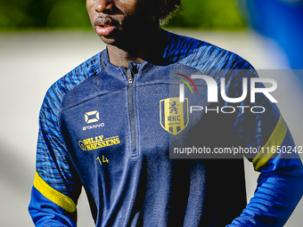 RKC player Chris Lokesa trains at the Mandemakers Stadium for the Dutch Eredivisie season 2024-2025 in Waalwijk, Netherlands, on October 8,...