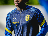 RKC player Chris Lokesa trains at the Mandemakers Stadium for the Dutch Eredivisie season 2024-2025 in Waalwijk, Netherlands, on October 8,...