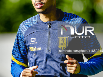 RKC player Richonell Margaret trains at the Mandemakers Stadium for the Dutch Eredivisie season 2024-2025 in Waalwijk, Netherlands, on Octob...