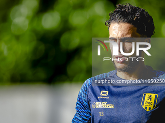 RKC player Faissal Al Mazyani trains at the Mandemakers Stadium for the Dutch Eredivisie season 2024-2025 in Waalwijk, Netherlands, on Octob...