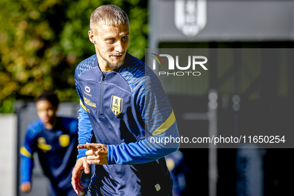 RKC player Sylvester van der Water participates in the training at the Mandemakers Stadium for the Dutch Eredivisie season 2024-2025 in Waal...