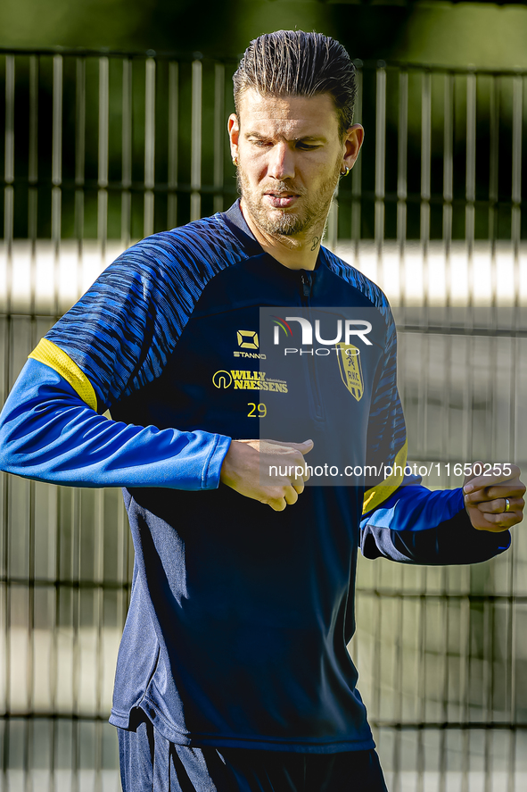 RKC player Michiel Kramer participates in the training at the Mandemakers Stadium for the Dutch Eredivisie season 2024-2025 in Waalwijk, Net...