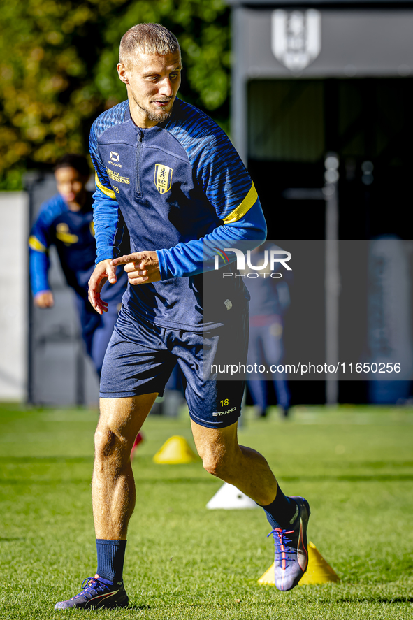 RKC player Sylvester van der Water participates in the training at the Mandemakers Stadium for the Dutch Eredivisie season 2024-2025 in Waal...