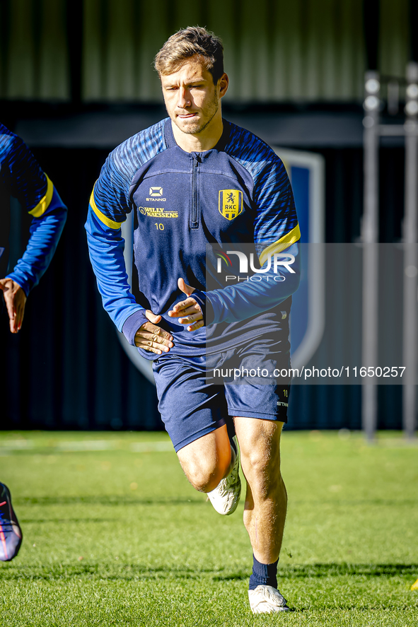 RKC player Reuven Niemeijer participates in the training at the Mandemakers Stadium for the Dutch Eredivisie season 2024-2025 in Waalwijk, N...