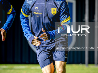 RKC player Reuven Niemeijer participates in the training at the Mandemakers Stadium for the Dutch Eredivisie season 2024-2025 in Waalwijk, N...