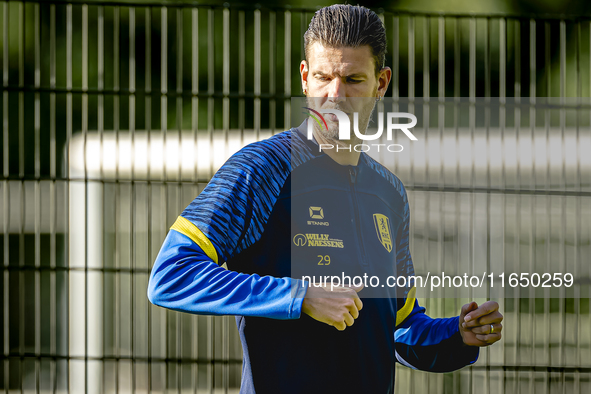 RKC player Michiel Kramer participates in the training at the Mandemakers Stadium for the Dutch Eredivisie season 2024-2025 in Waalwijk, Net...