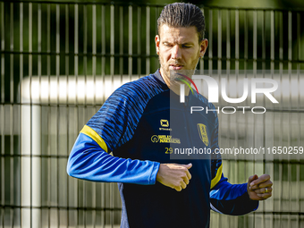 RKC player Michiel Kramer participates in the training at the Mandemakers Stadium for the Dutch Eredivisie season 2024-2025 in Waalwijk, Net...