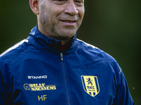 RKC trainer Henk Fraser conducts the training for RKC Waalwijk at the Mandemakers Stadium for the Dutch Eredivisie season 2024-2025 in Waalw...