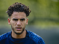 RKC player Faissal Al Mazyani trains at the Mandemakers Stadium for the Dutch Eredivisie season 2024-2025 in Waalwijk, Netherlands, on Octob...