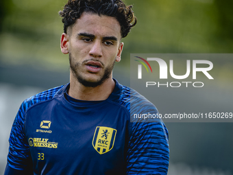 RKC player Faissal Al Mazyani trains at the Mandemakers Stadium for the Dutch Eredivisie season 2024-2025 in Waalwijk, Netherlands, on Octob...