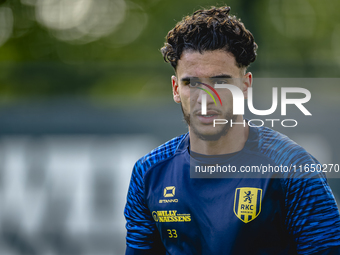 RKC player Faissal Al Mazyani trains at the Mandemakers Stadium for the Dutch Eredivisie season 2024-2025 in Waalwijk, Netherlands, on Octob...