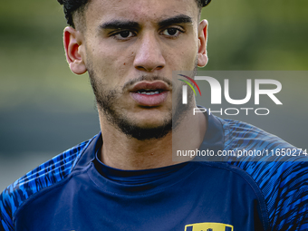 RKC player Faissal Al Mazyani trains at the Mandemakers Stadium for the Dutch Eredivisie season 2024-2025 in Waalwijk, Netherlands, on Octob...