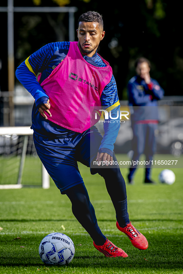 RKC player Mohamed Ihattaren trains at the Mandemakers Stadium for the Dutch Eredivisie season 2024-2025 in Waalwijk, Netherlands, on Octobe...