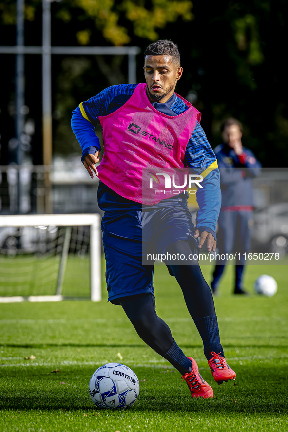 RKC player Mohamed Ihattaren trains at the Mandemakers Stadium for the Dutch Eredivisie season 2024-2025 in Waalwijk, Netherlands, on Octobe...