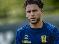 RKC player Faissal Al Mazyani trains at the Mandemakers Stadium for the Dutch Eredivisie season 2024-2025 in Waalwijk, Netherlands, on Octob...