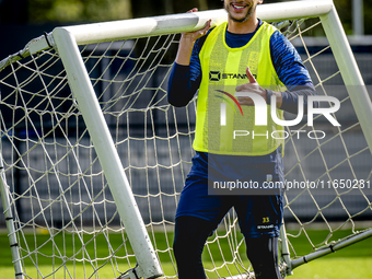 RKC player Faissal Al Mazyani trains at the Mandemakers Stadium for the Dutch Eredivisie season 2024-2025 in Waalwijk, Netherlands, on Octob...