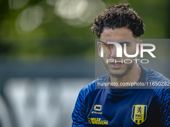 RKC player Faissal Al Mazyani trains at the Mandemakers Stadium for the Dutch Eredivisie season 2024-2025 in Waalwijk, Netherlands, on Octob...