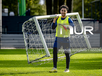 RKC player Faissal Al Mazyani trains at the Mandemakers Stadium for the Dutch Eredivisie season 2024-2025 in Waalwijk, Netherlands, on Octob...