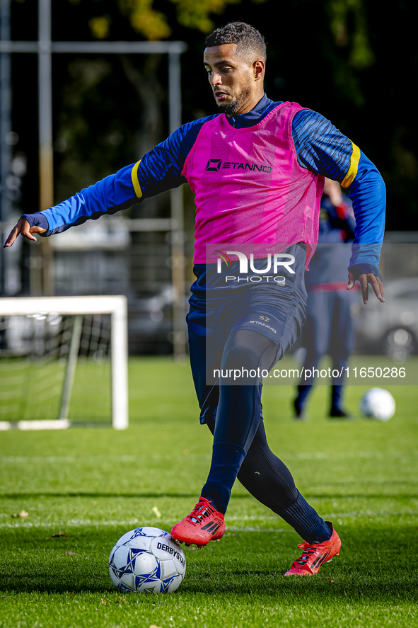 RKC player Mohamed Ihattaren trains at the Mandemakers Stadium for the Dutch Eredivisie season 2024-2025 in Waalwijk, Netherlands, on Octobe...