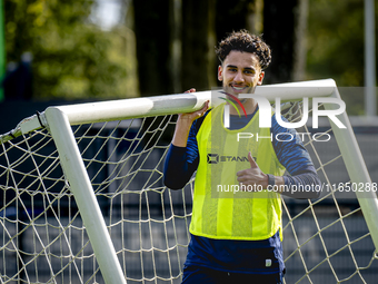 RKC player Faissal Al Mazyani trains at the Mandemakers Stadium for the Dutch Eredivisie season 2024-2025 in Waalwijk, Netherlands, on Octob...