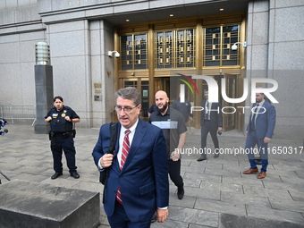 Mohamed Bahi departs court after being arraigned on criminal charges in connection to the federal probe on Eric Adams in Manhattan, New York...