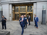 Mohamed Bahi departs court after being arraigned on criminal charges in connection to the federal probe on Eric Adams in Manhattan, New York...