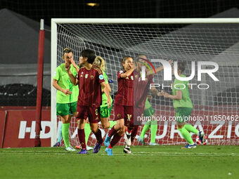 Manuela Giugliano of A.S. Roma Femminile celebrates after scoring the goal of 1-0 during Group A - Day 1 - UEFA Women's Champions League 202...