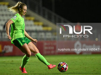 Lena Lattwein of VfL Wolfsburg is in action during Group A - Day 1 of the UEFA Women's Champions League 2023/24 between A.S. Roma and VfL Wo...