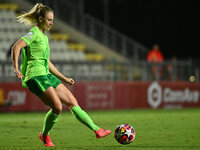 Lena Lattwein of VfL Wolfsburg is in action during Group A - Day 1 of the UEFA Women's Champions League 2023/24 between A.S. Roma and VfL Wo...